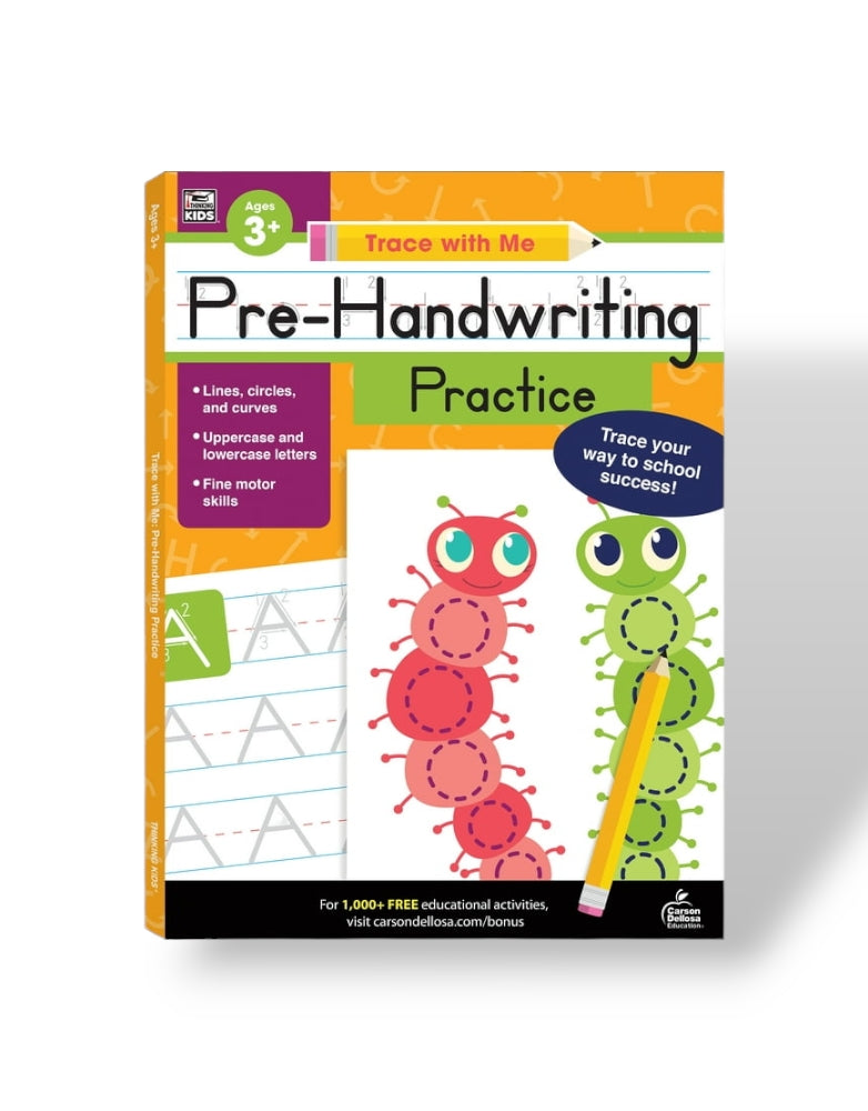 CD Carson-Dellosa Publishing Group - Thinking Kids Trace with Me: Pre-Handwriting Practice Activity Book (128 pages) image 0