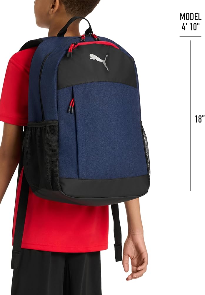 PUMA Unisex Kid's Terrain Backpack, Navy Blue Heather, Large image 2
