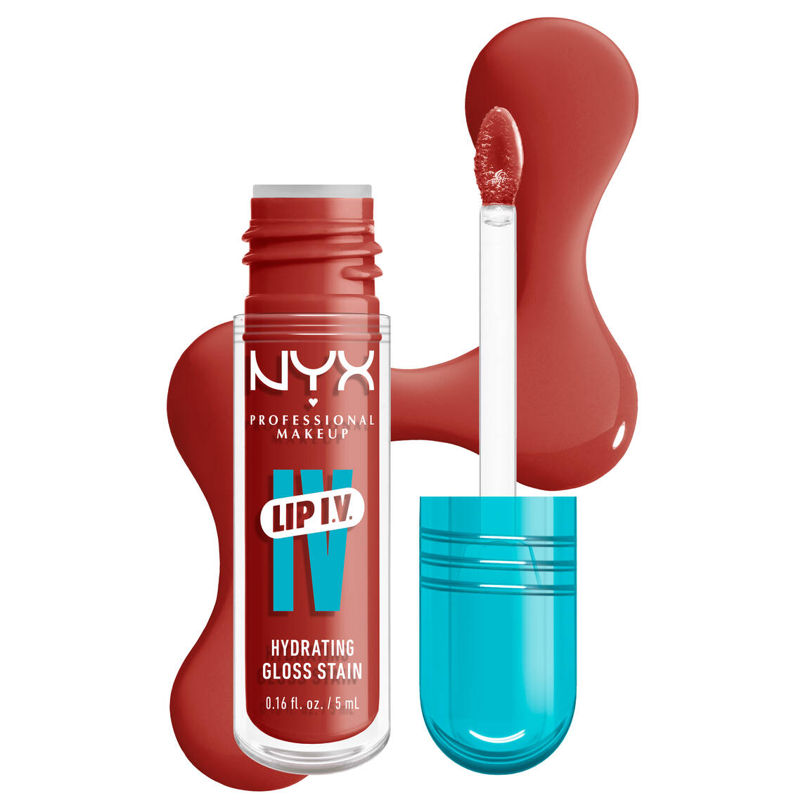NYX Professional  - Lip I.V. Hydrating Lip Gloss Stain - Burst That Tang image