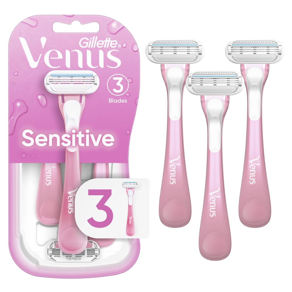 Gillette Venus Sensitive Women's Disposable Razors - Single Package of 3 Razors | Pakistan image 0