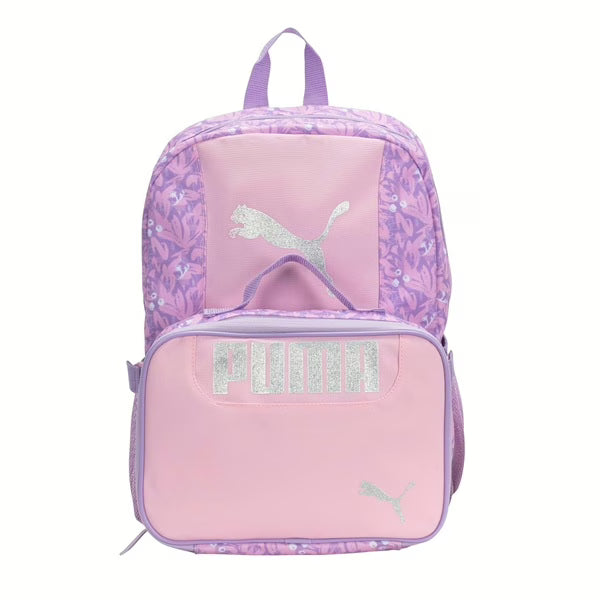 Puma Kids Evercat Backpack & Lunch Kit - Purple/Pink image 0