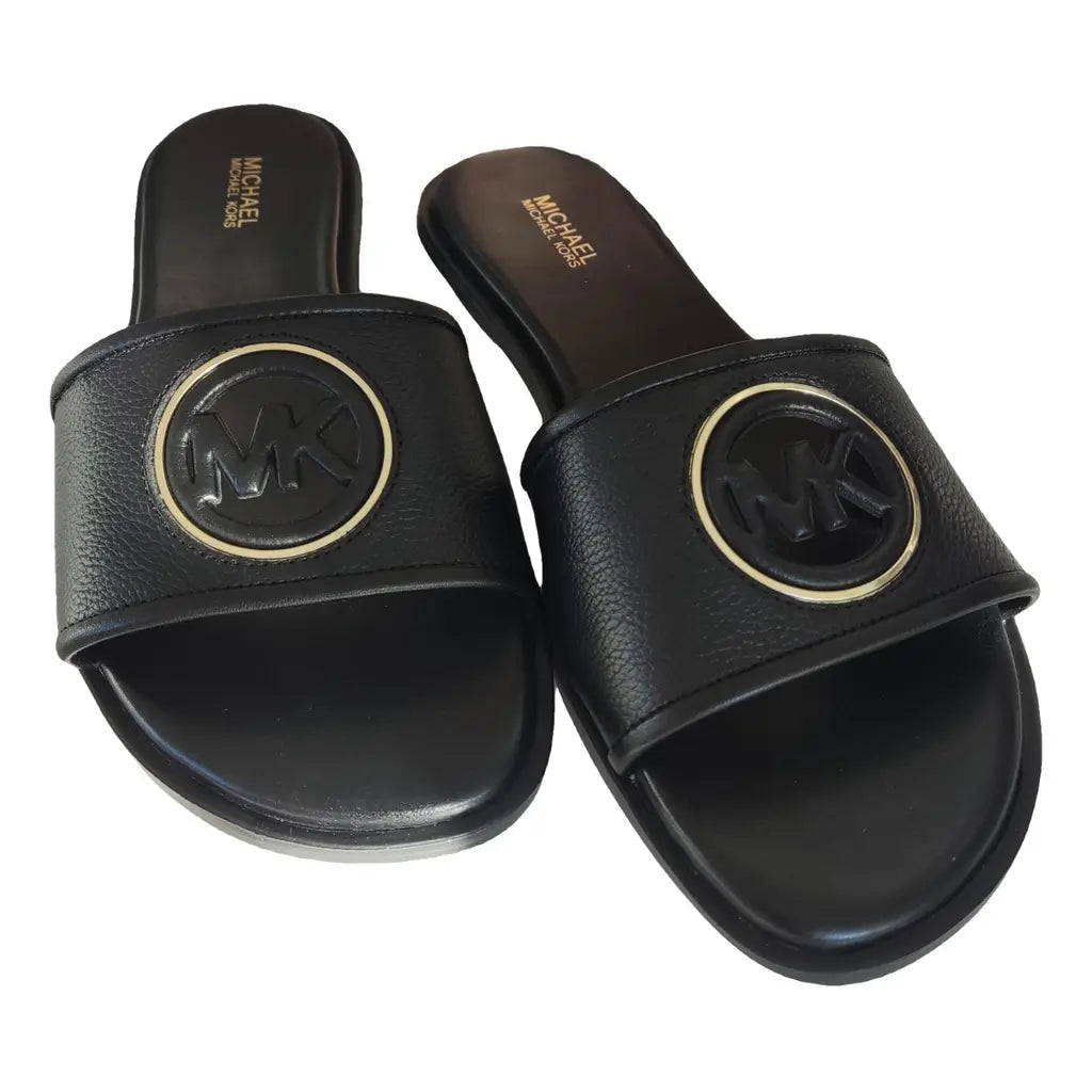 Michael Kors - Black Cut Out Deanna Slippers image 0