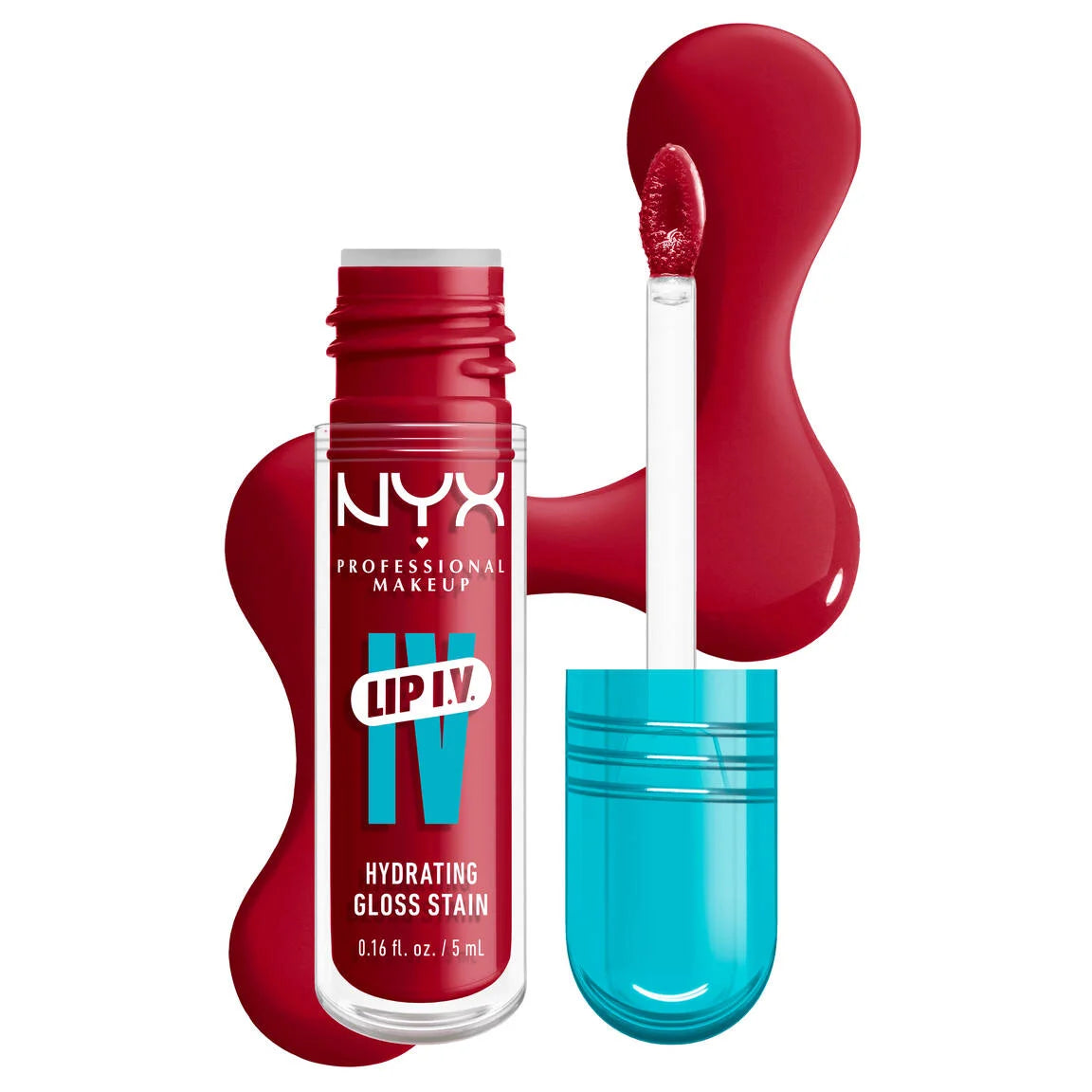 NYX Professional  - Lip I.V. Hydrating Lip Gloss Stain - Red-y.Set.Wet image