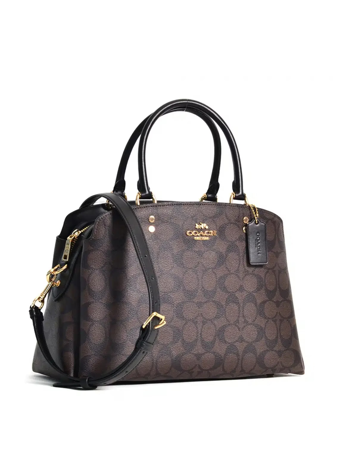 Coach - Lillie Carryall Signature Brown Black image 0