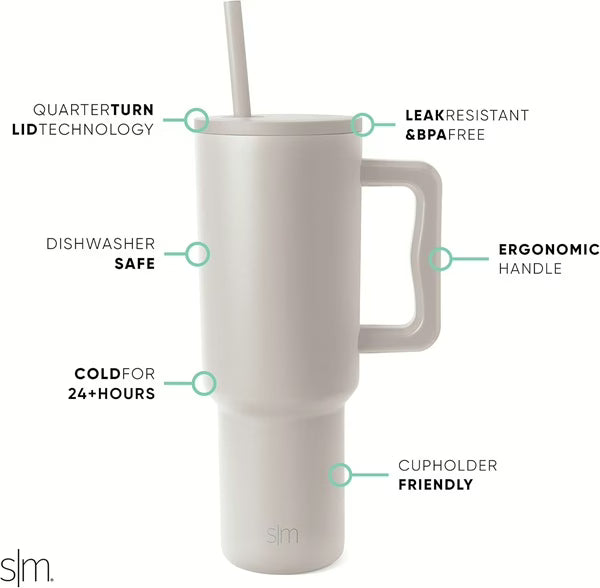 Simple Modern Trek Tumbler 40oz - Almond Birch image 1