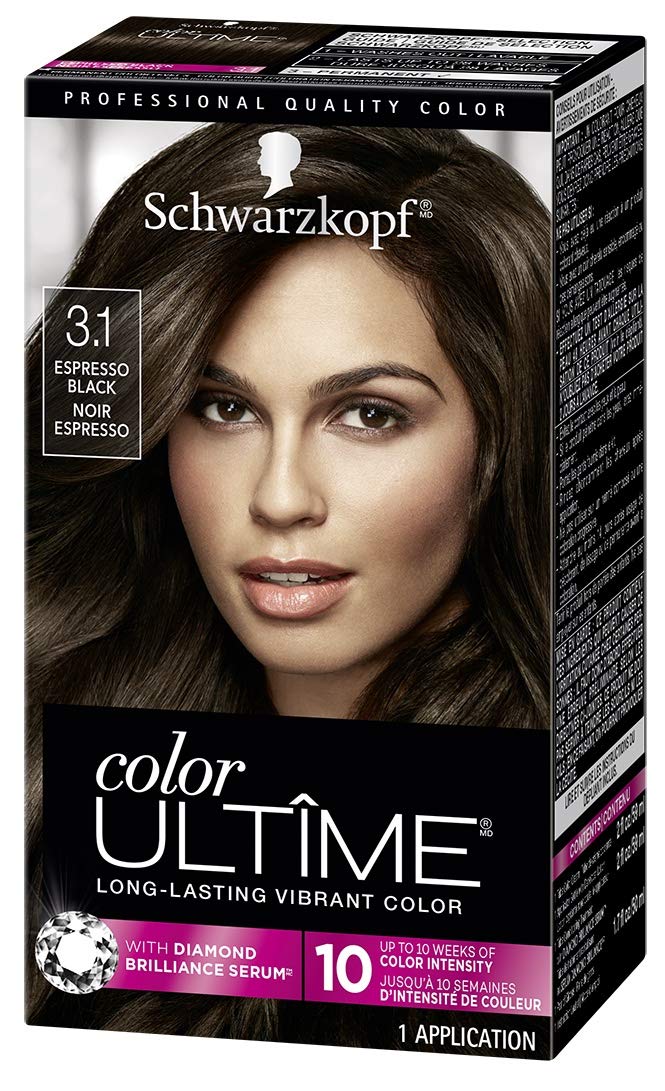 Schwarzkopf Color Ultime Permanent Hair Color Cream, 3.1 Espresso Black image 0