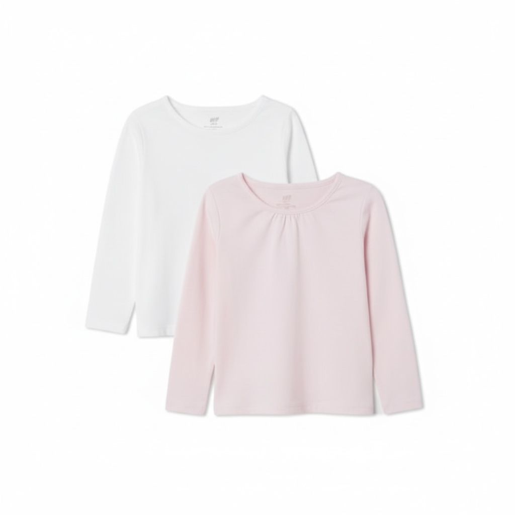 H&M - 2-pack long-sleeved tops | Pakistan image 0