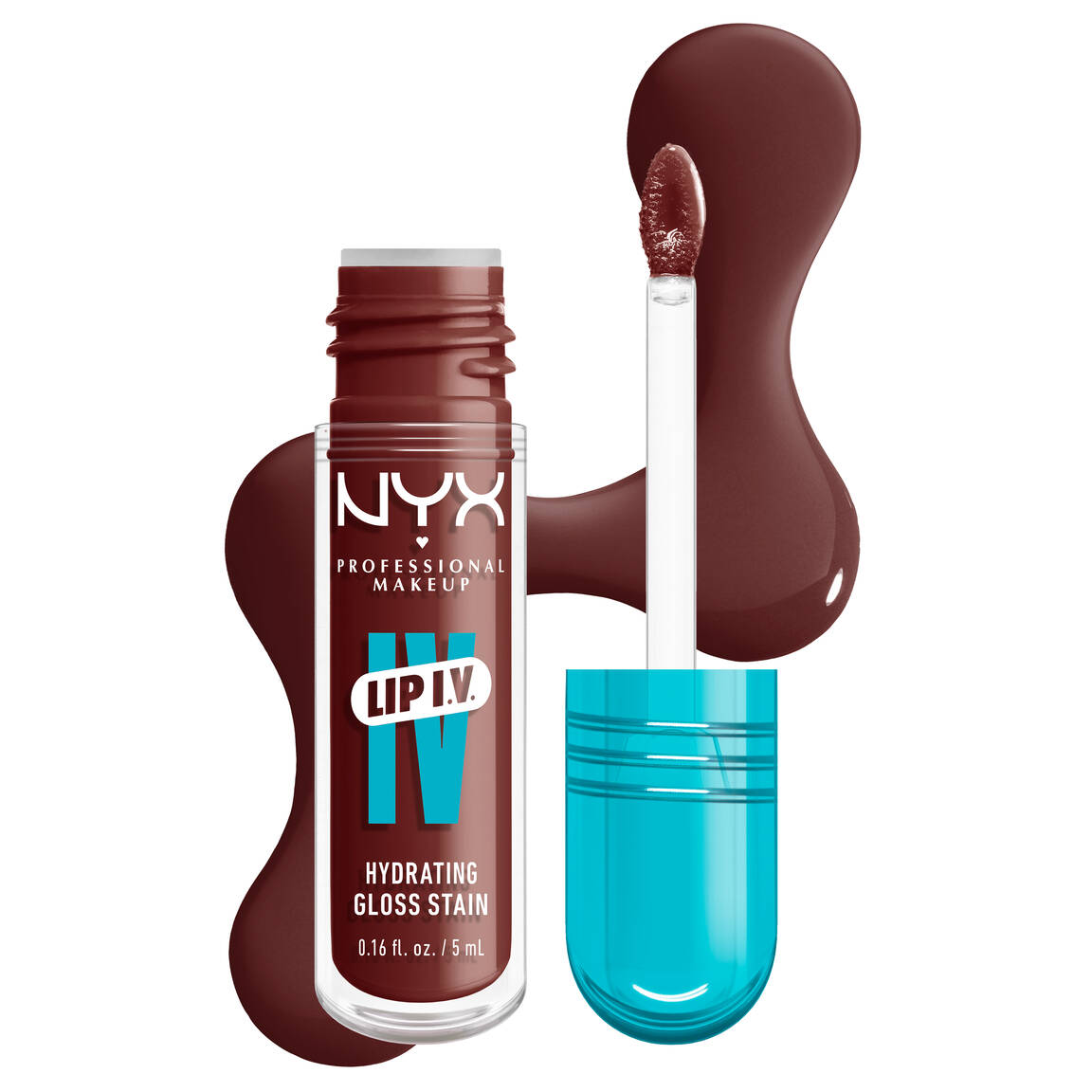 NYX Professional  - Lip I.V. Hydrating Lip Gloss Stain - Mocha Me Wet image