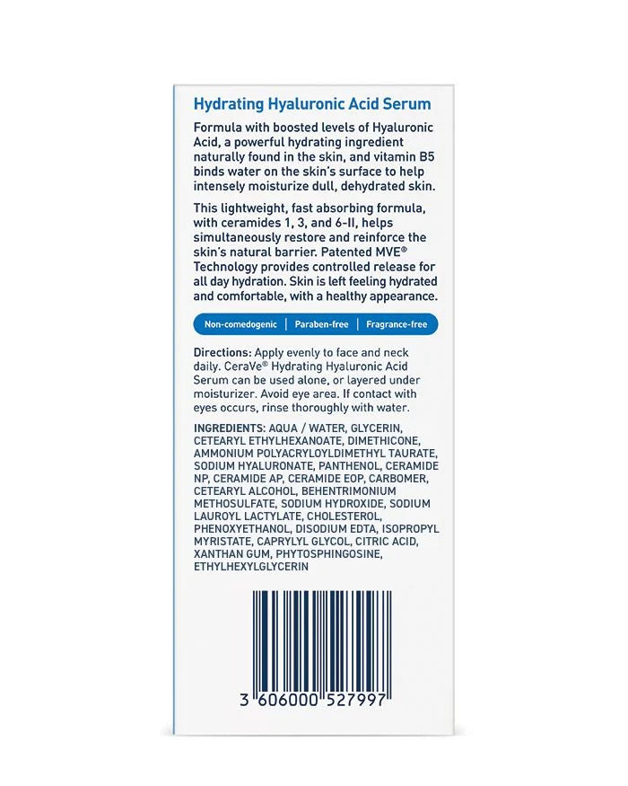 CeraVe - Hydrating Hyaluronic Acid Serum image 2