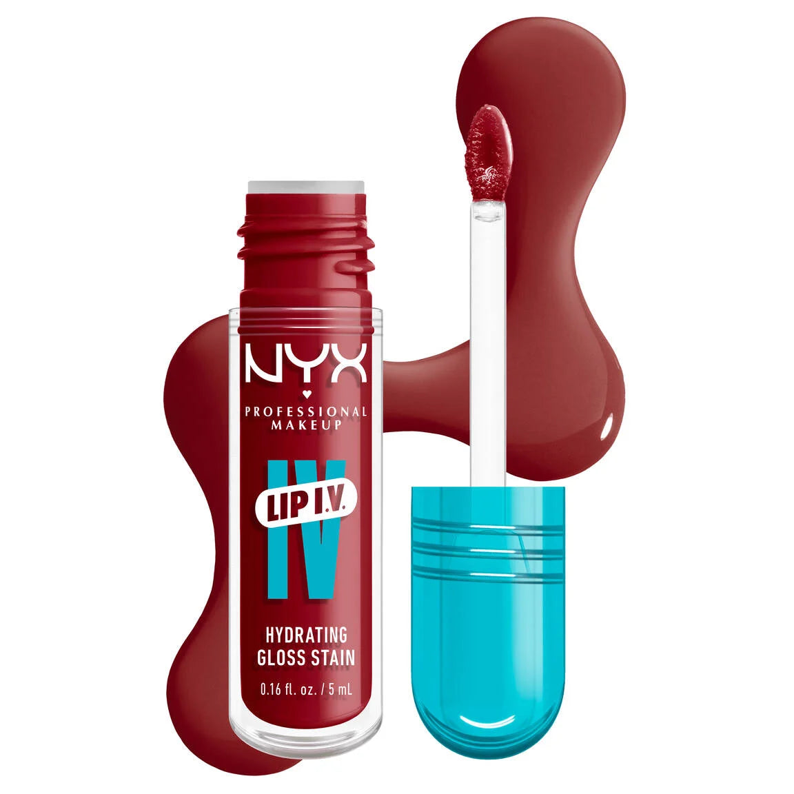 NYX Professional  - Lip I.V. Hydrating Lip Gloss Stain - Cranberry Splash image