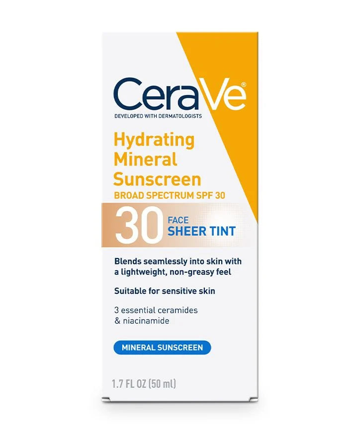 CeraVe - Hydrating Mineral Sunscreen - SPF30 - Face Sheer Tint image 5