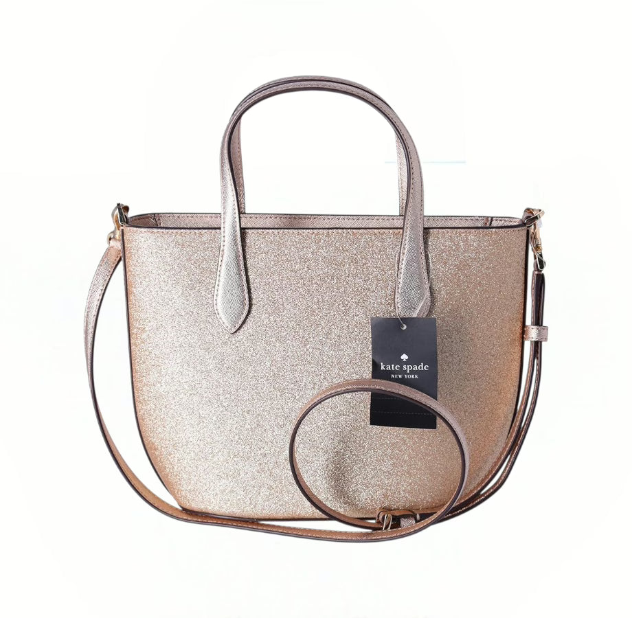 Kate Spade Glitter - Glimmer Small Zip Satchel Crossbody Bag Holiday image 2