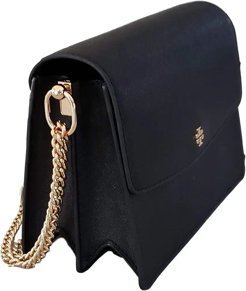 Tory Burch Emerson Envelope Adjustable Shoulder Bag, Black | Pakistan image 1
