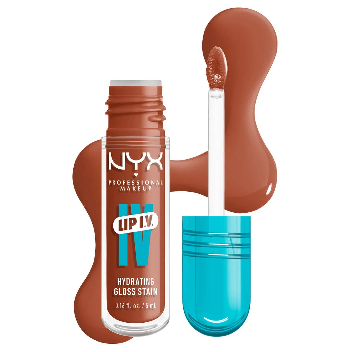 NYX Professional  - Lip I.V. Hydrating Lip Gloss Stain - Caramel Drip image