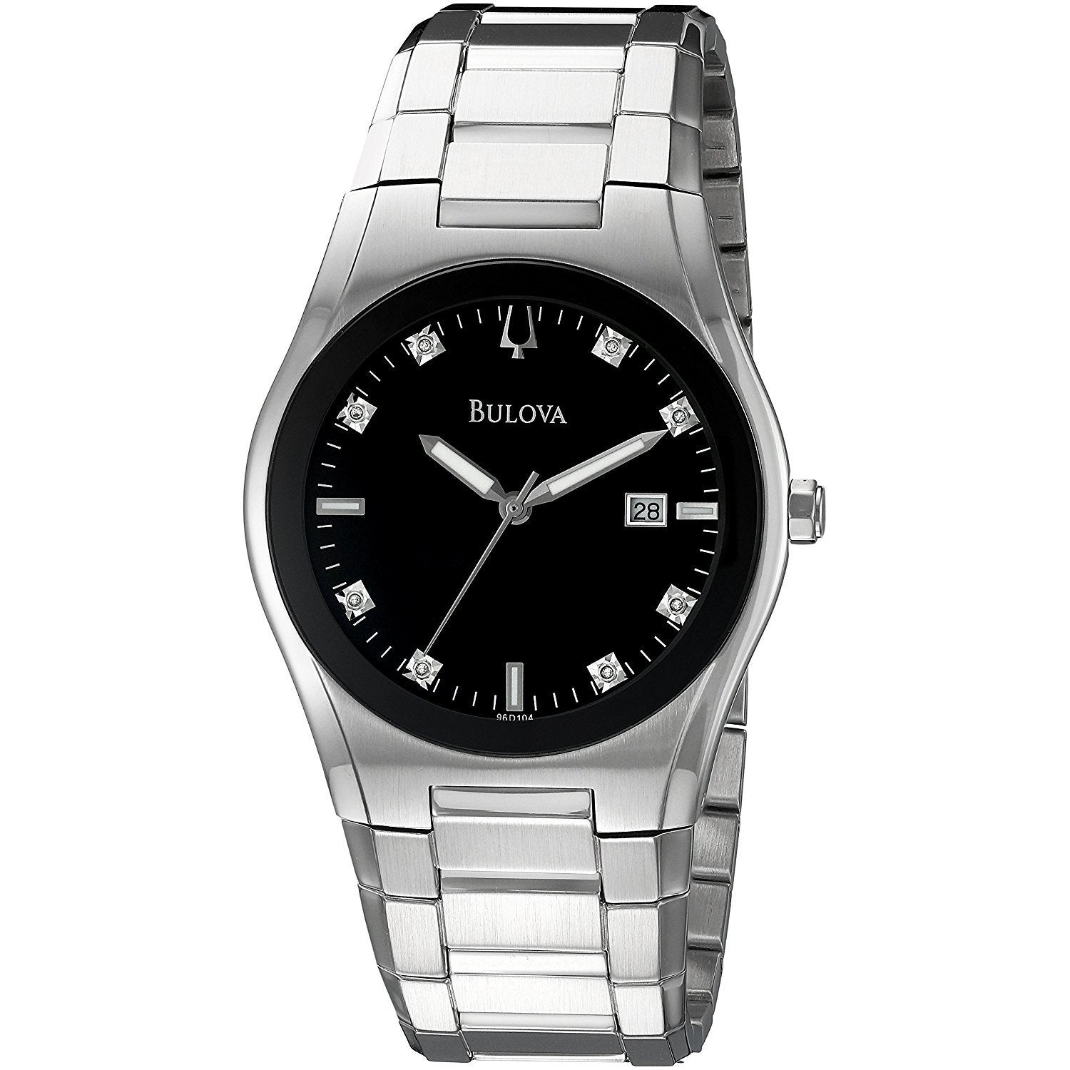 Bulova Men's 96D104 Classic Diamond Stainless Steel Watch image 0