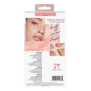 Real Techniques - Flawless Base Makeup Brush Kit image 3