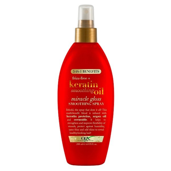 OGX Frizz-Free + Keratin Smoothing Oil Spray image 0