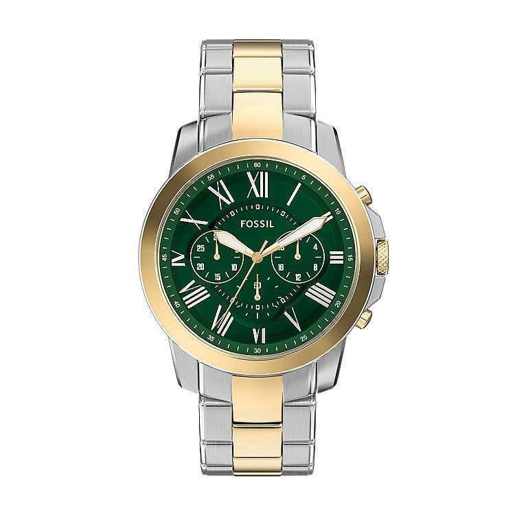 Fossil - Grant 44 mm Chronograph Two-Tone Stainless Steel Watch - (Pre-Order)