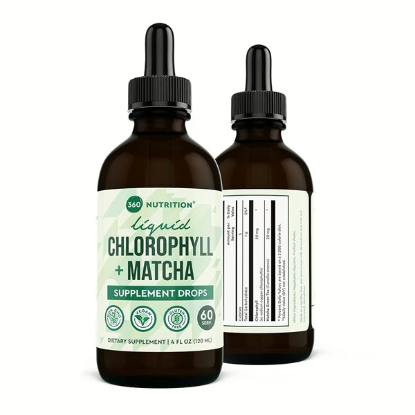 360 Nutrition - Liquid Chlorophyll + Matcha Supplement Drops image 0
