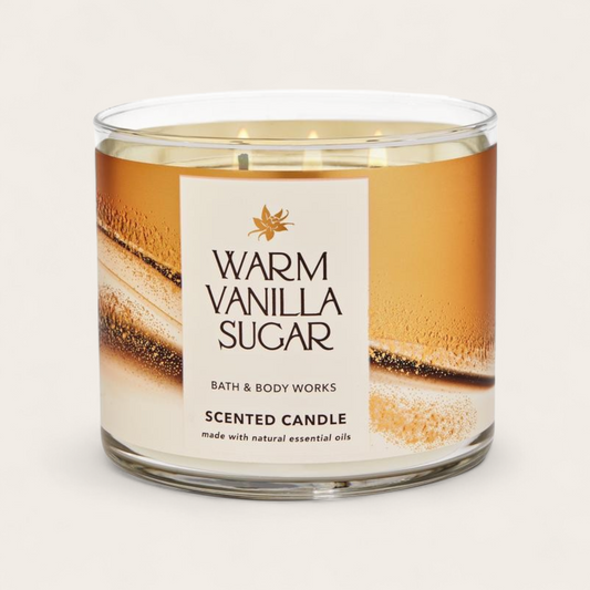 Bath & Body Works - Warm Vanilla Sugar 3-Wick Candle image 0