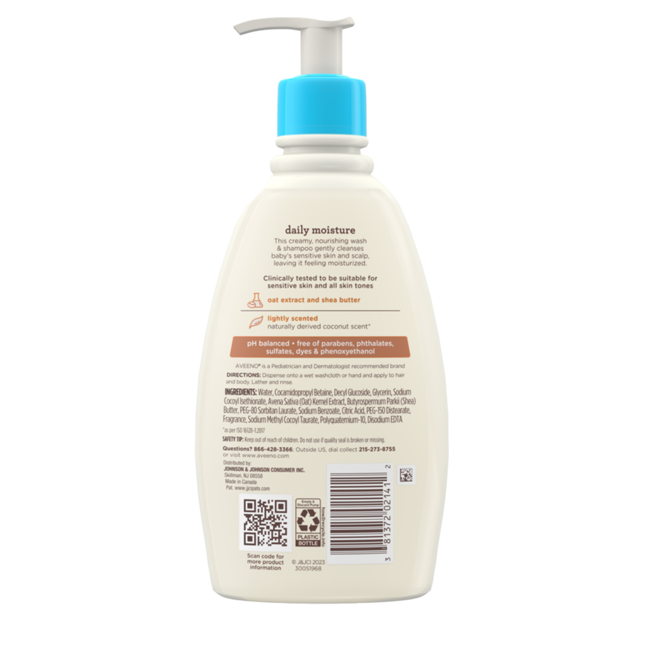 Aveeno Baby Daily Moisturizing 2-in-1 Body Wash & Shampoo image 1