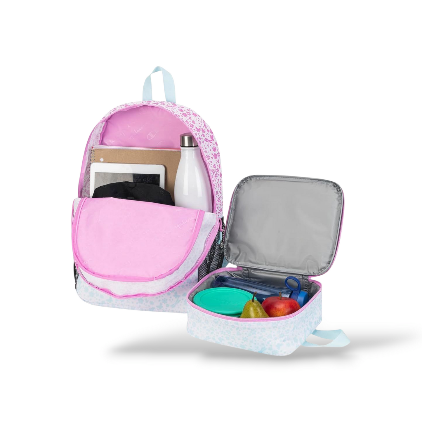 Champion - Mode Lunch Kit & Backpack Combo, Pink/Blue, One Size image 2