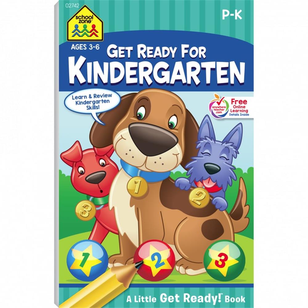 School Zone Get Ready For Kindergarten Grades P-K Workbook image 0