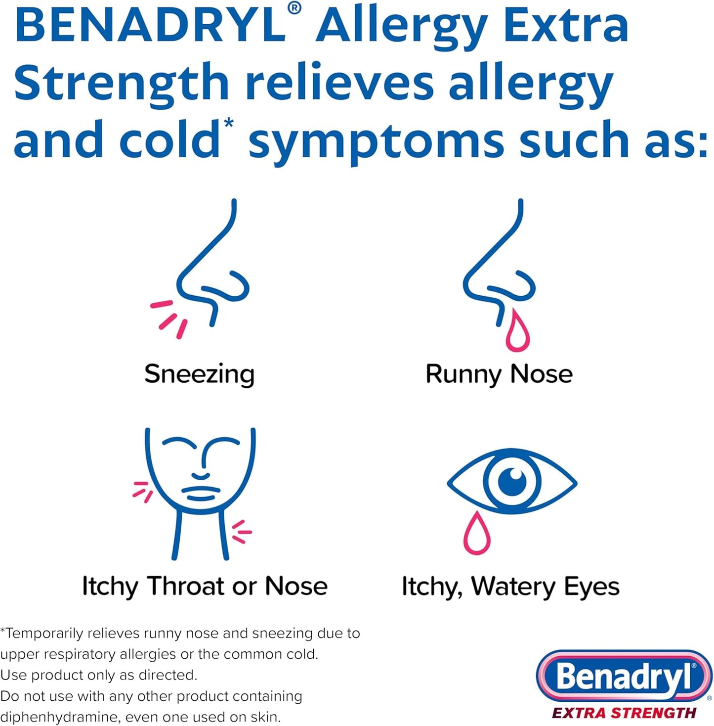 Benadryl - Extra Strength Allergy Relief Medicine, 24 Pack