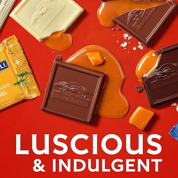 GHIRARDELLI - Chocolate Caramel Assortment Squares, 8.6 oz Bag