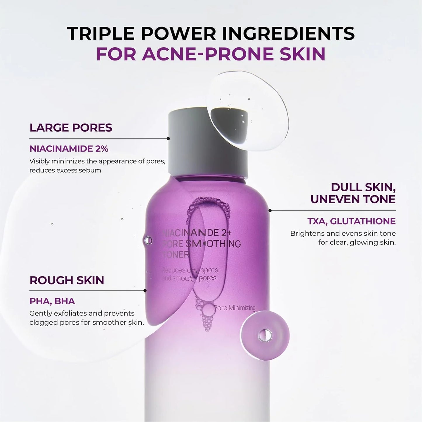 JUMISO - Niacinamide 2+ Pore Smoothing Toner, Unscented 205ml/6.93 fl oz