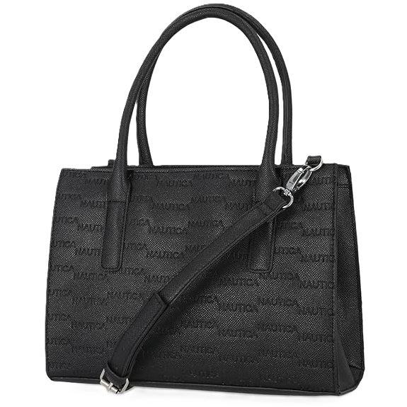 Nautica - Sandy Jr. Top Handel Satchel with Removable Crossbody Strap, Black