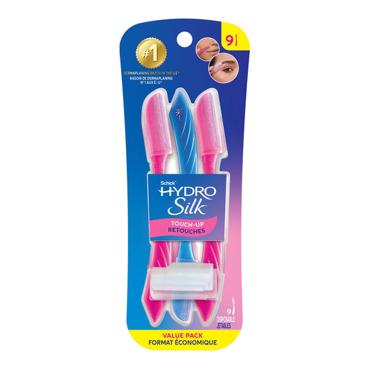 Schick Hydro Silk Touch-Up Exfoliating Dermaplaning Tool, Face & Eyebrow Razor with Precision Cover, 3 Count | Pakistan