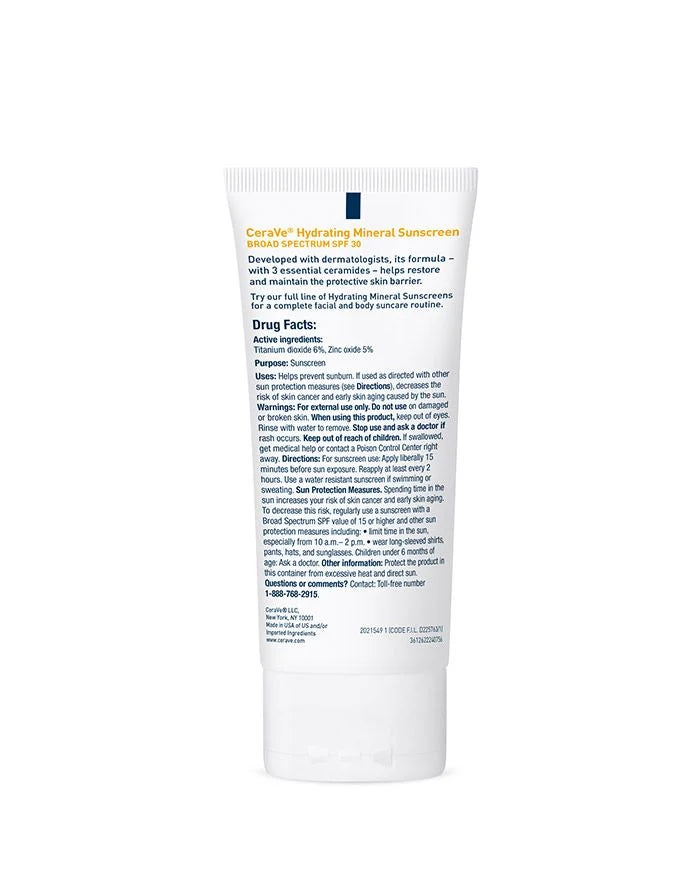 CeraVe - Hydrating Mineral Sunscreen - SPF30 - Face image 1