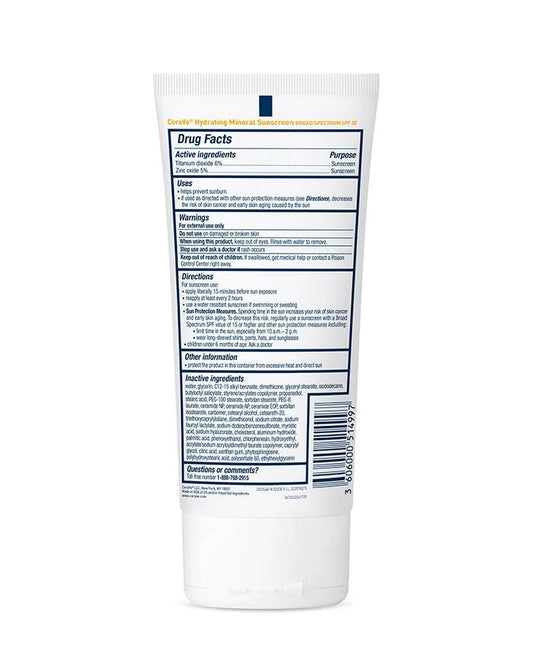 CeraVe - Hydrating Mineral Sunscreen - SPF30 - Body image 1