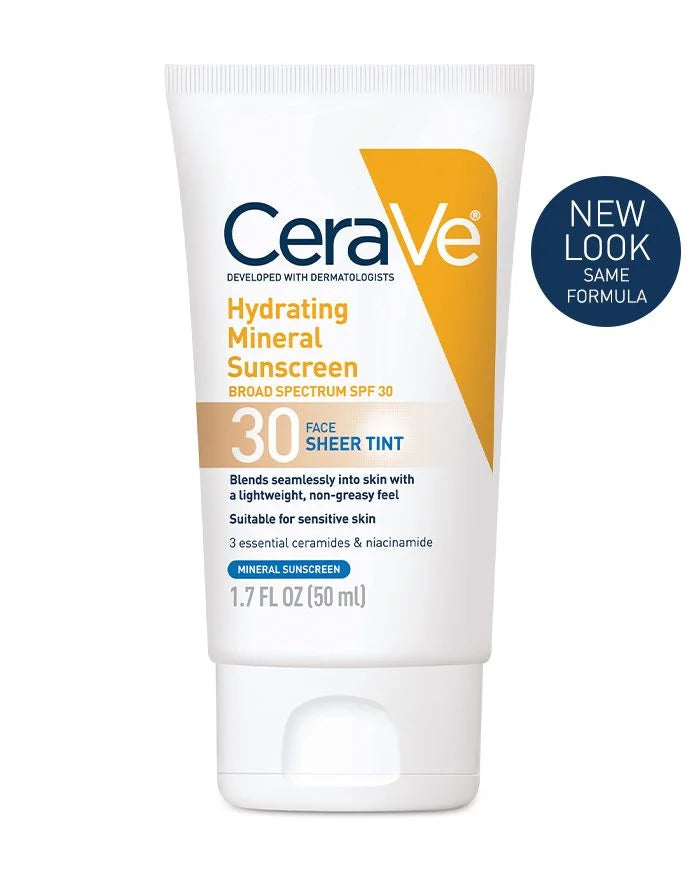 CeraVe - Hydrating Mineral Sunscreen - SPF30 - Face Sheer Tint image 0