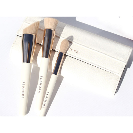 SEPHORA - Limited Edition Glow & Highlight Brush Set of 3 (without bag) | Pakistan image 0