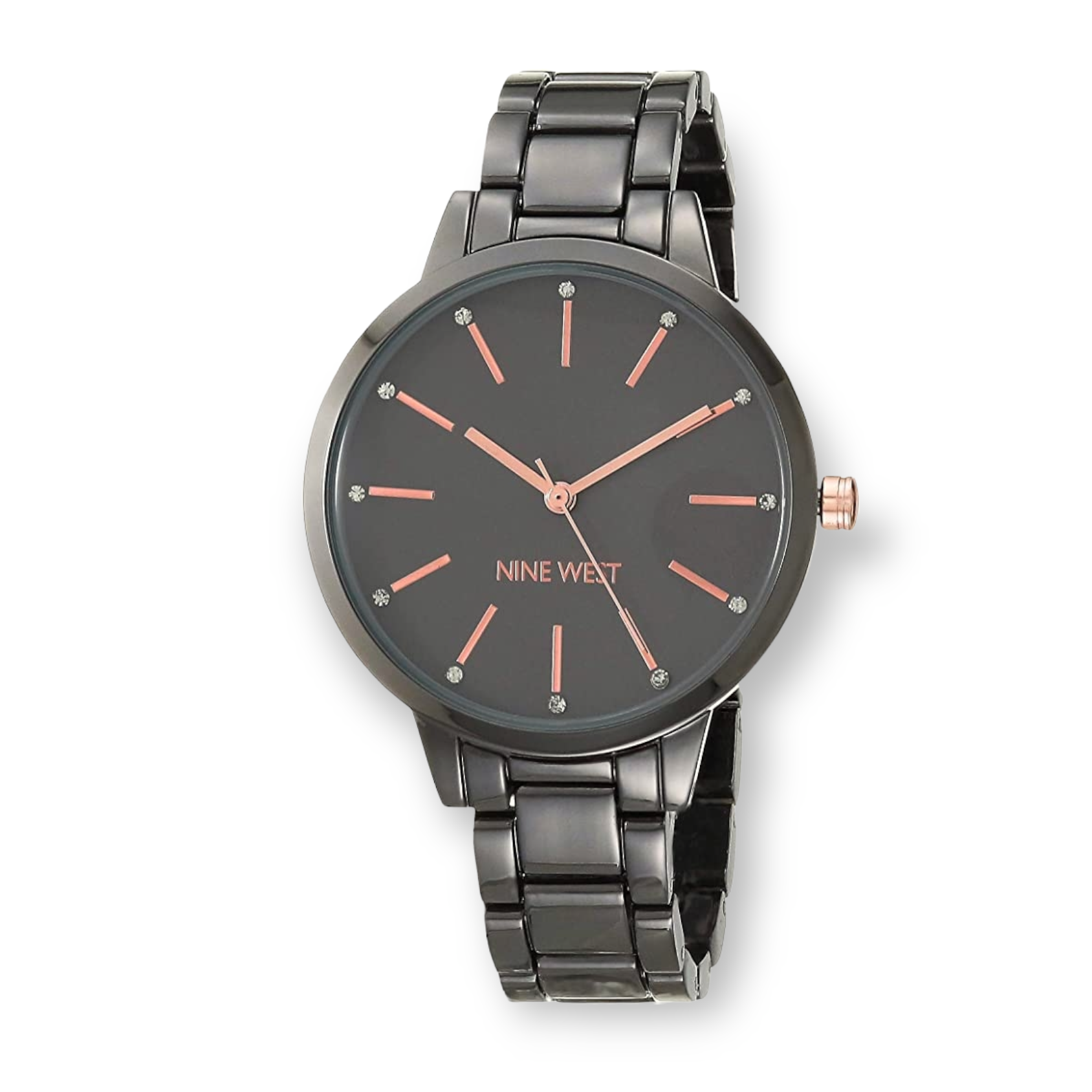 Nine West Women's Crystal Accented Bracelet Watch image 0