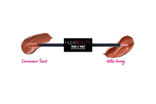 Huda Beauty - Matte & Metal Melted Shadows - Cinnamon Toast & Hella Honey image