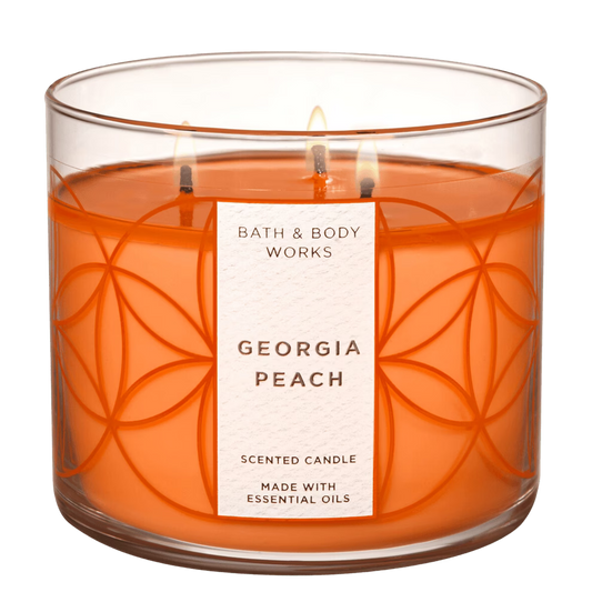 Bath and Body Works - Georgia Peach 3 wick Candle image 0