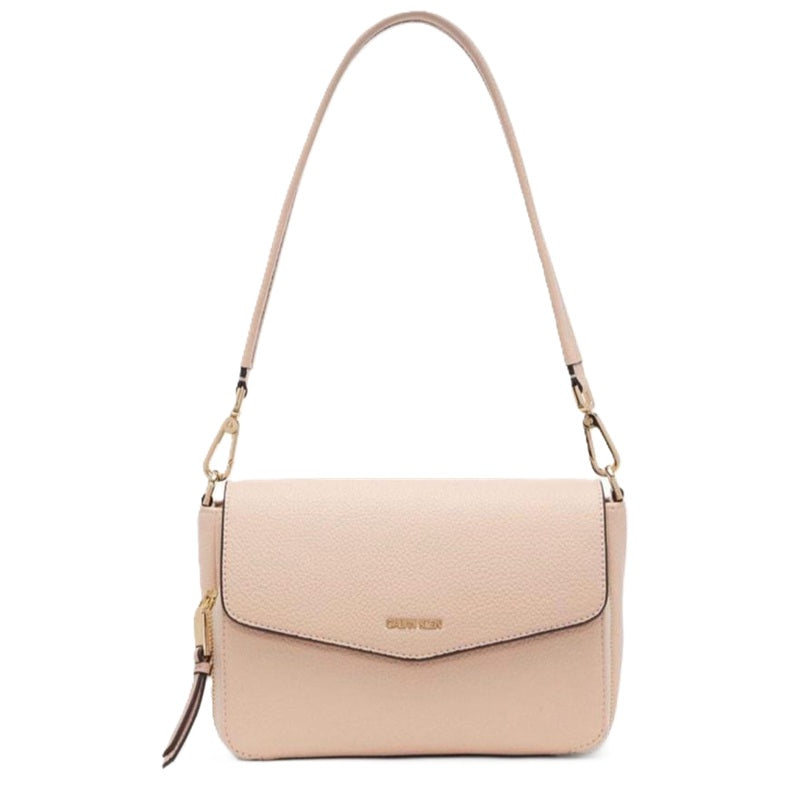 Calvin Klein - Ava Novelty Demi Shoulder Bag, Beige/Pink
