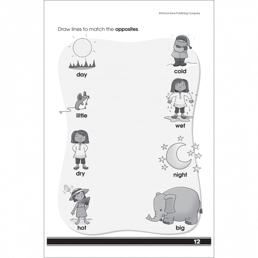 School Zone Get Ready For Kindergarten Grades P-K Workbook image 3