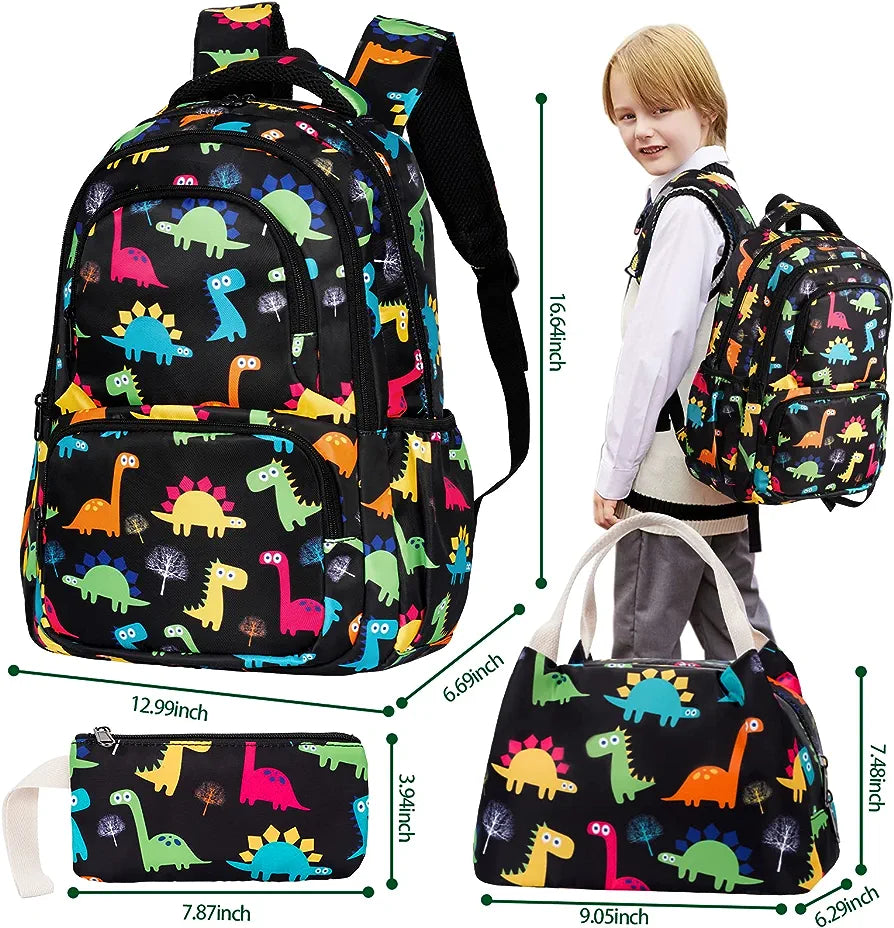 Unineovo Dinosaur Backpack for Boys image 1