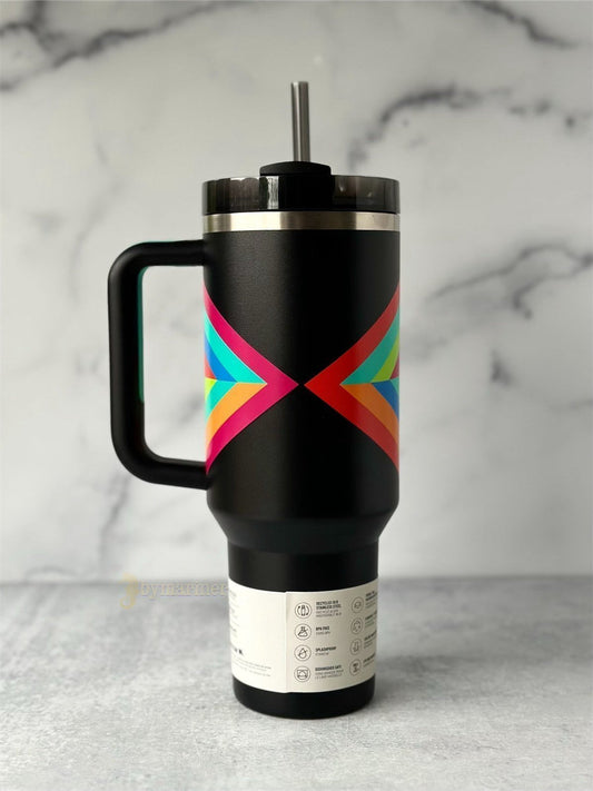 Stanley Quencher H2.O Tumbler in the "Black Hyper Geo" - 40oz | Pakistan image 1