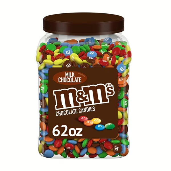 M&M's Milk Chocolate Plastic Jar - Pantry Size (62 oz.) image 0