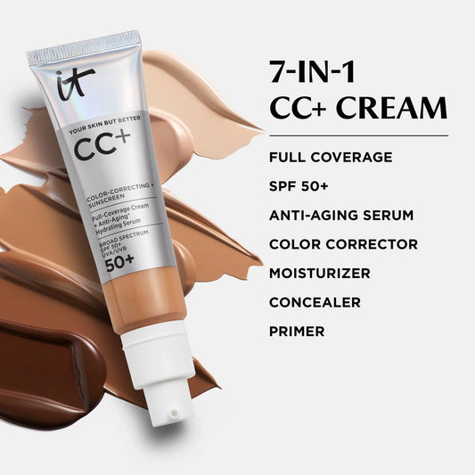 IT Cosmetics - CC+ Cream - Natural Full Coverage Foundation With SPF 50+ | Pakistan image 0