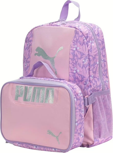 Puma Kids Evercat Backpack & Lunch Kit - Purple/Pink image 1
