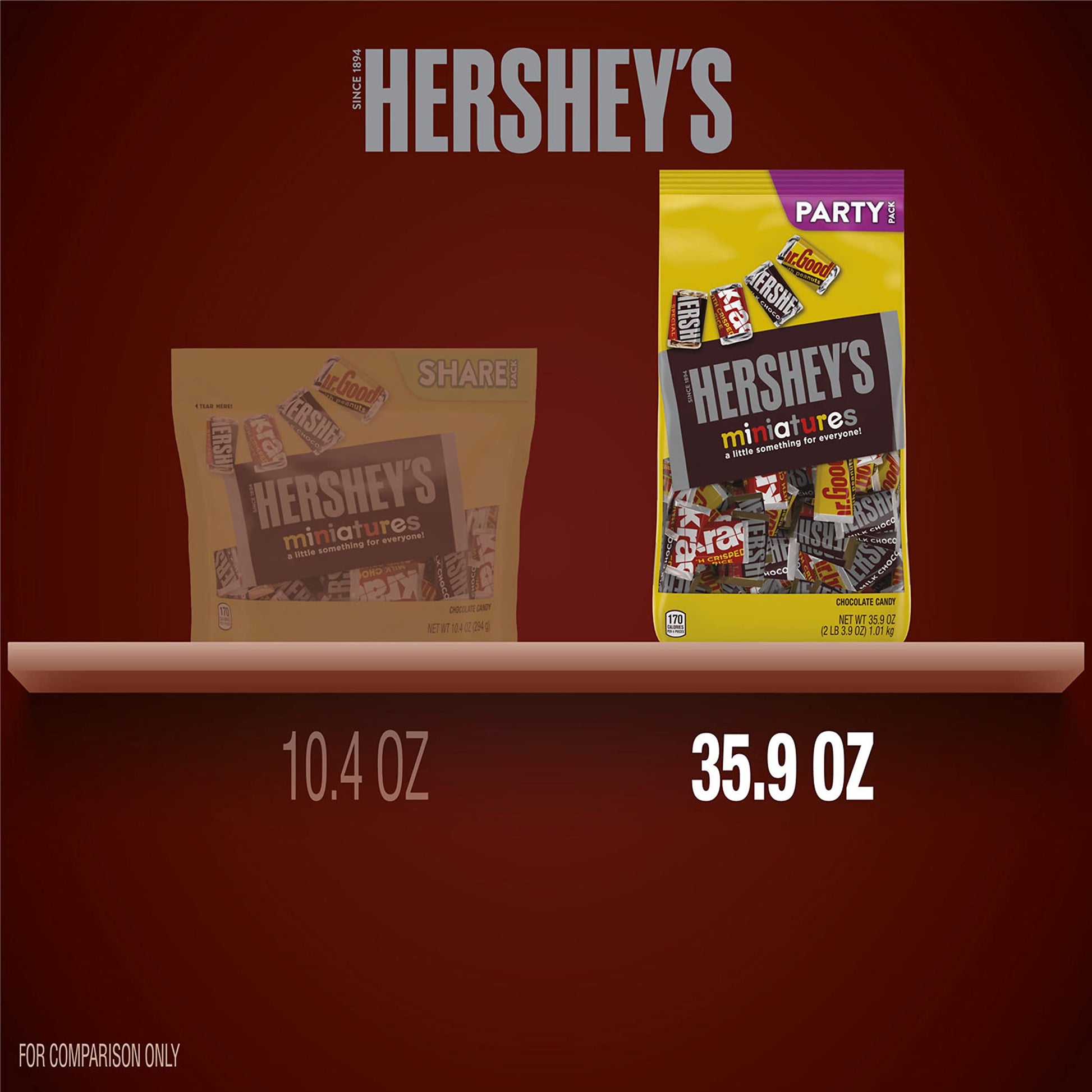 Hershey's Miniature Chocolate Assortment - 35.9oz image 1