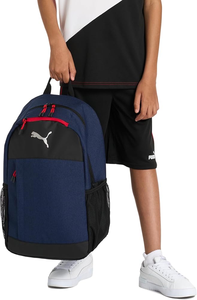 PUMA Unisex Kid's Terrain Backpack, Navy Blue Heather, Large image 3