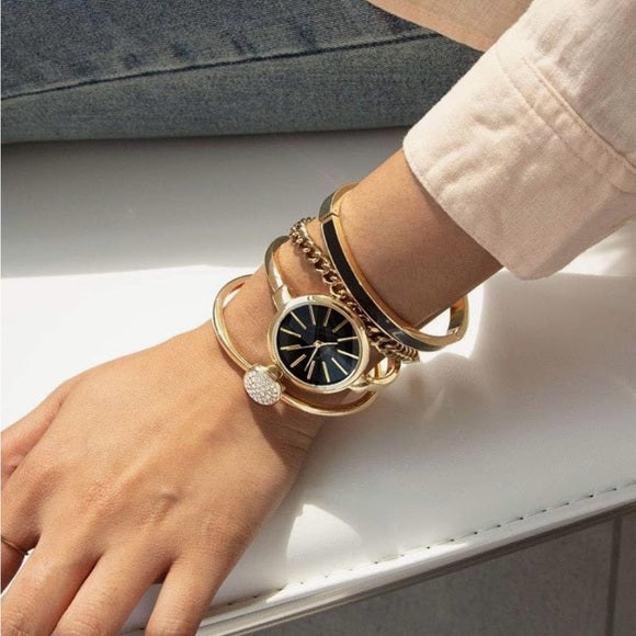 Anne Klein Women's AK/1470 Bangle Watch and Bracelet Set | Pakistan image 1