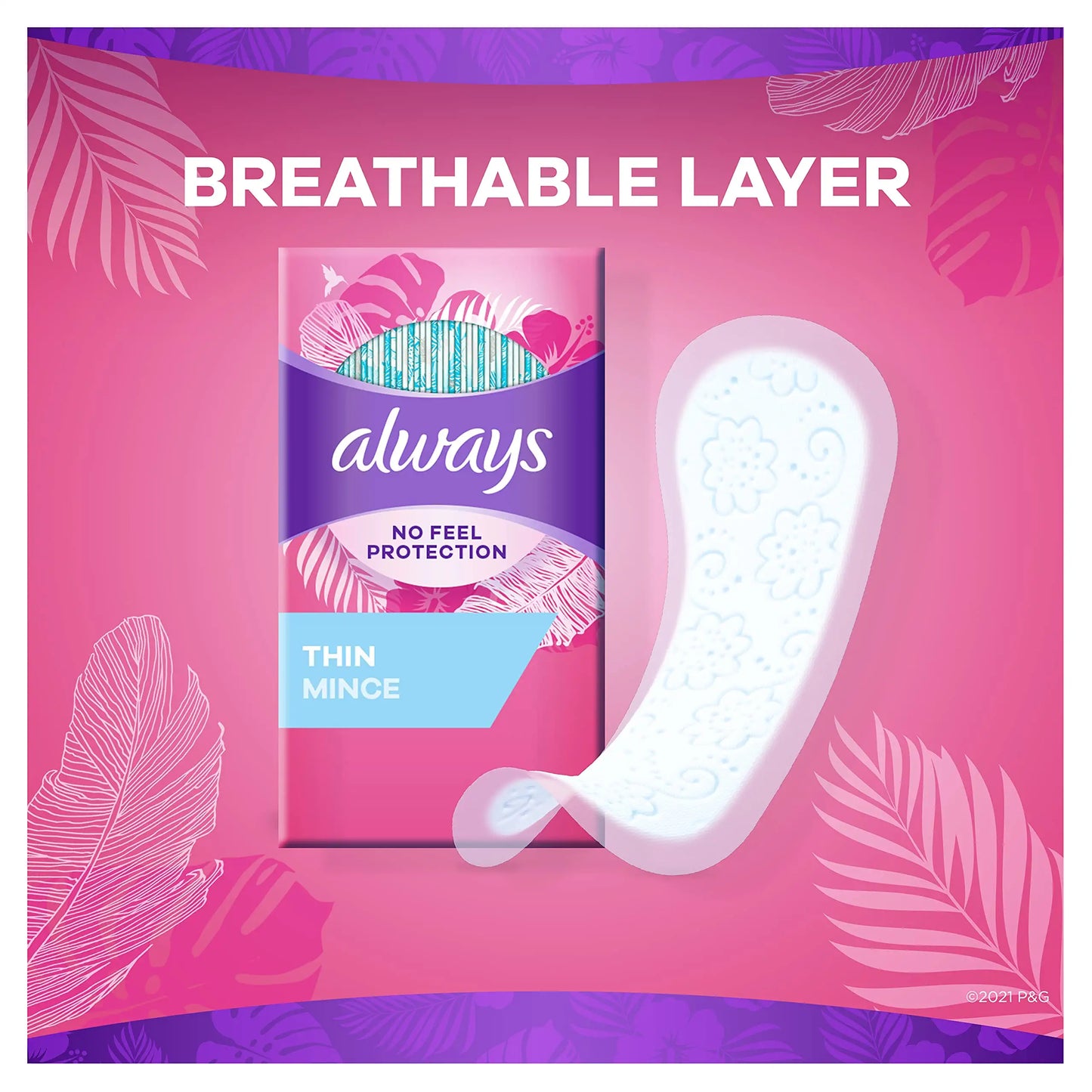 Always - No Feel Protection - 60 Liners image 1